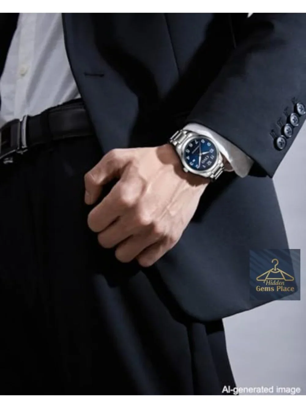 Men's Stainless Steel Quartz Watch - Easy Read Analog Dress Wrist Watch